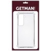 TPU чохол GETMAN Ease logo посилені кути для Samsung Galaxy S21 Безбарвний (прозорий)