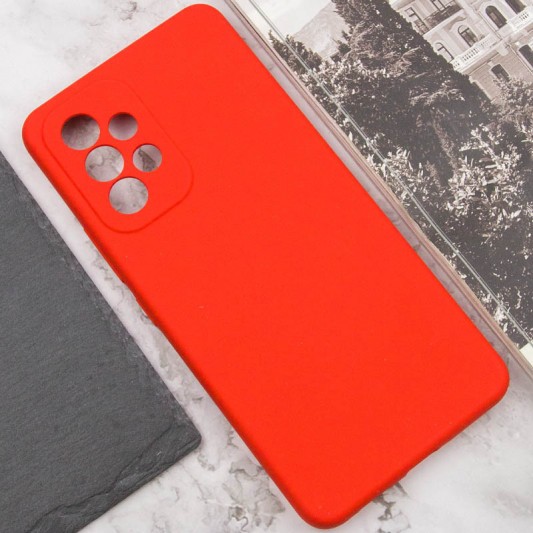 Чехол Silicone Cover Lakshmi Full Camera (AAA) для Samsung Galaxy A73 5G Красный / Red - изображение 4