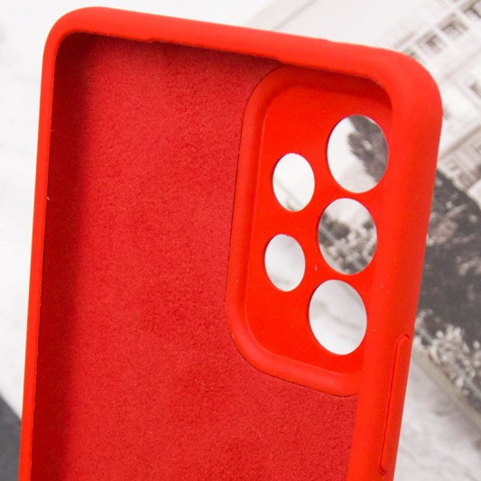 Чехол Silicone Cover Lakshmi Full Camera (AAA) для Samsung Galaxy A73 5G Красный / Red - изображение 6