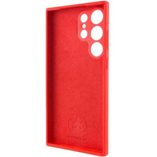 Чехол Silicone Cover Lakshmi Full Camera (AAA) для Samsung Galaxy S23 Ultra Красный / Red - изображение 3