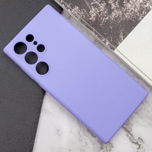 Чехол Silicone Cover Lakshmi Full Camera (AAA) для Samsung Galaxy S23 Ultra Сиреневый / Dasheen - изображение 4