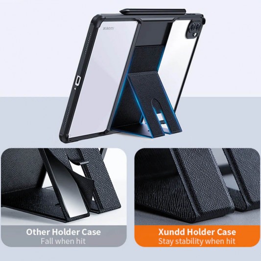TPU+PC чохол Xundd Stand c посиленими кутами для Xiaomi Pad 6 / Pad 6 Pro (11") Чорний - зображення 3 