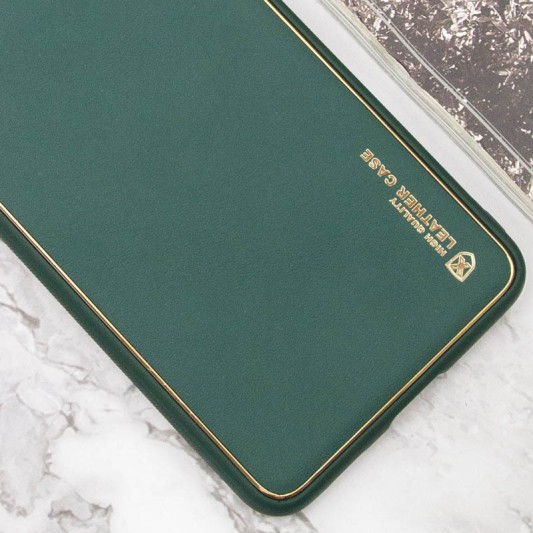 Кожаный чехол Xshield для Xiaomi Redmi 10 Зеленый / Army green - изображение 1