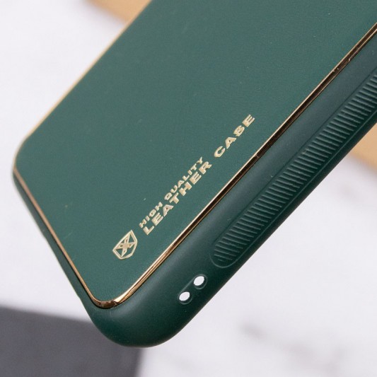 Кожаный чехол Xshield для Xiaomi Redmi 10 Зеленый / Army green - изображение 2