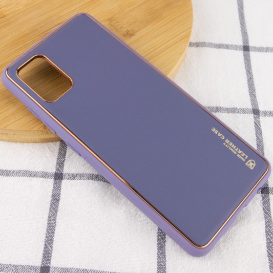 Шкіряний чохол Xshield для Xiaomi Redmi 10 Сірий / Lavender Gray - зображення 1 