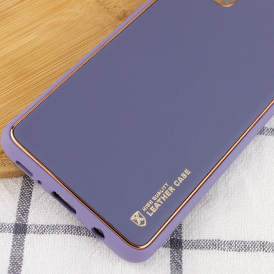 Шкіряний чохол Xshield для Xiaomi Redmi 10 Сірий / Lavender Gray - зображення 2 