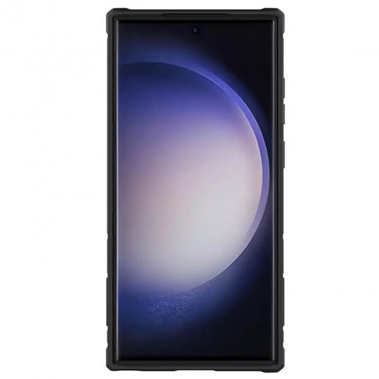 TPU+PC чехол Nillkin CamShield Armor Pro no logo (шторка на камеру) для Samsung Galaxy S23 Ultra Синий - изображение 4