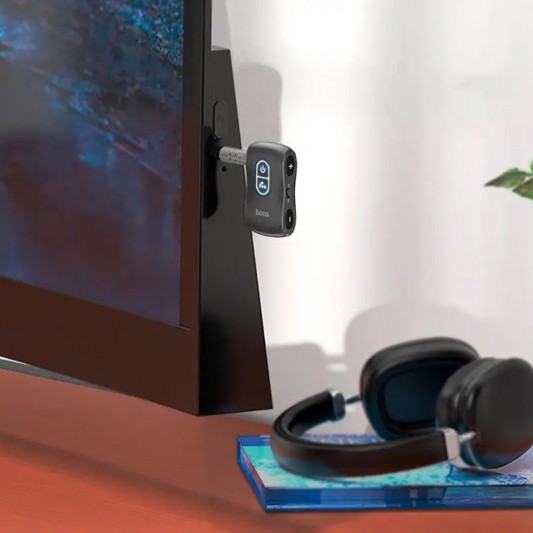 Bluetooth аудіо ресивер Hoco E73 Pro Journey Black star - зображення 6 