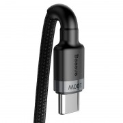 Дата кабель Baseus Cafule Type-C to Type-C PD2.0 100W (2m) (CATKLF-AL) Gray / Black