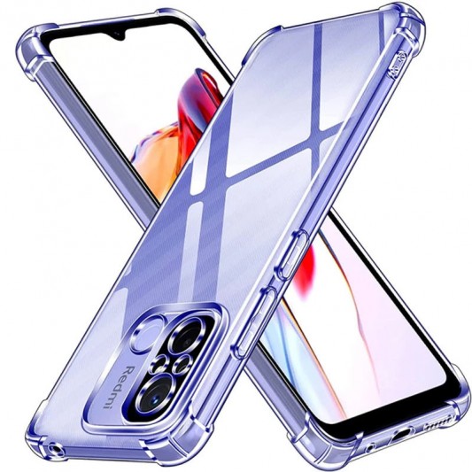 TPU чохол GETMAN Ease logo посилені кути Full Camera для Xiaomi Redmi 12C Безбарвний (прозорий) - зображення 2 