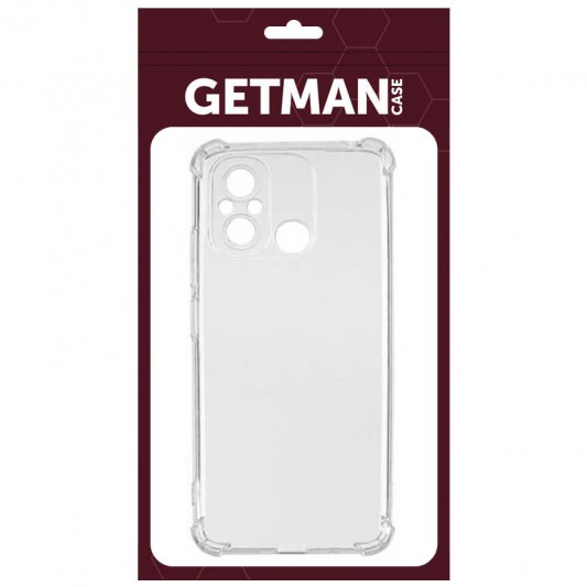TPU чохол GETMAN Ease logo посилені кути Full Camera для Xiaomi Redmi 12C Безбарвний (прозорий) - зображення 5 