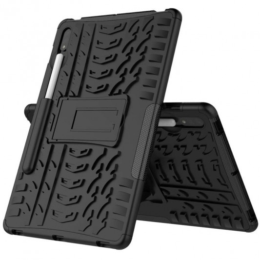 TPU+PC чехол Protector Stand для Samsung Galaxy Tab S9+ / S9+ FE / S10+ 12.4'' Black - изображение 1
