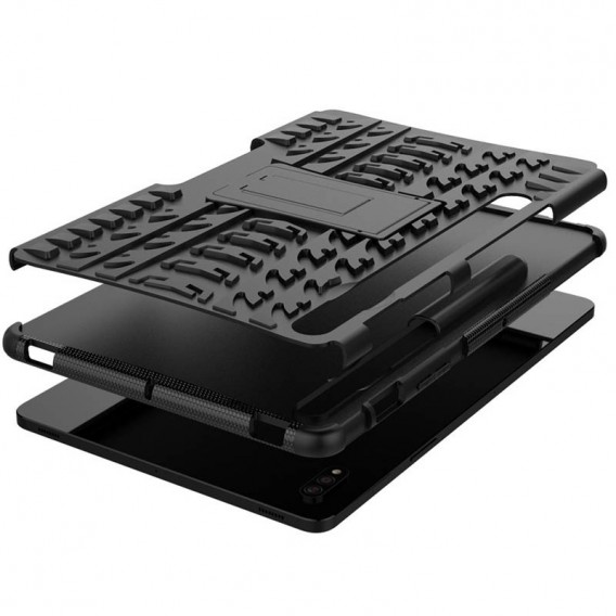 TPU+PC чохол Protector Stand для Samsung Galaxy Tab S9+ / S9 FE+ / S10+ 12.4'' Black