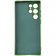 Чехол TPU GETMAN Liquid Silk Full Camera для Samsung Galaxy S23 Ultra Зеленый / Dark green
