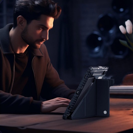 Чехол-книжка Nillkin Bumper Pro Multi-angle для Samsung Galaxy Tab S9 11'' Black - изображение 5