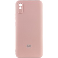 Чохол Silicone Cover Lakshmi Full Camera (AAA) with Logo для Xiaomi Redmi 9A Рожевий / Pink Sand