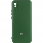 Чехол Silicone Cover Lakshmi Full Camera (AAA) with Logo для Xiaomi Redmi 9A Зеленый / Cyprus Green