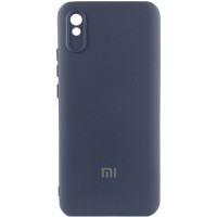 Чохол Silicone Cover Lakshmi Full Camera (AAA) with Logo для Xiaomi Redmi 9A Темно-синій / Midnight blue