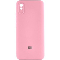 Чохол Silicone Cover Lakshmi Full Camera (AAA) with Logo для Xiaomi Redmi 9A Рожевий / Light pink