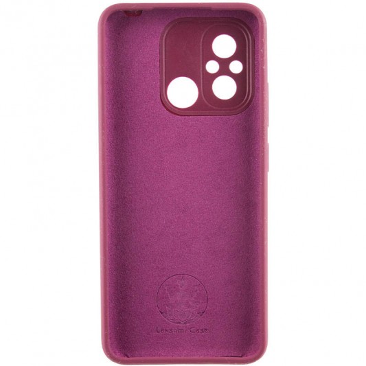 Чехол Silicone Cover Lakshmi Full Camera (AAA) with Logo для Xiaomi Redmi 12C Бордовый / Plum - изображение 1