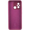 Чехол Silicone Cover Lakshmi Full Camera (AAA) with Logo для Xiaomi Redmi 12C Бордовый / Plum