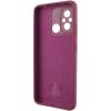 Чехол Silicone Cover Lakshmi Full Camera (AAA) with Logo для Xiaomi Redmi 12C Бордовый / Plum