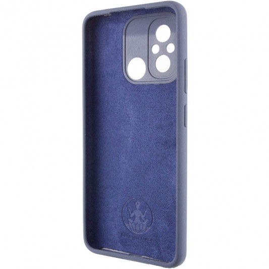 Чехол Silicone Cover Lakshmi Full Camera (AAA) with Logo для Xiaomi Redmi 12C Темно-синий / Midnight blue - изображение 2