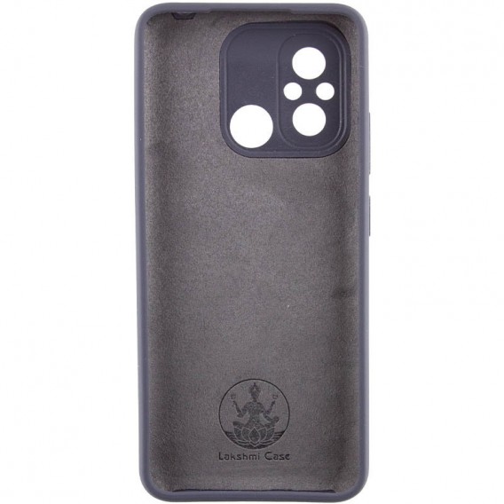 Чохол Silicone Cover Lakshmi Full Camera (AAA) with Logo для Xiaomi Redmi 12C Сірий / Dark Gray
