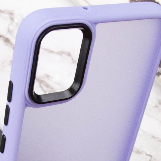 Чохол TPU+PC Lyon Frosted для Samsung Galaxy A51 Purple - зображення 4 