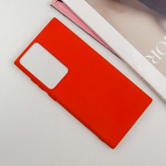 Чохол Silicone Cover Lakshmi (AA) для Samsung Galaxy S21 Ultra Червоний / Red - зображення 1 
