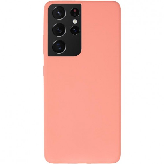 Чохол Silicone Cover Lakshmi (AA) для Samsung Galaxy S21 Ultra Рожевий / Pink