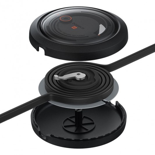 Дата кабель Baseus Free2Draw Retractable Crystal Fast Charging 3in1 100W (1.1m) (P10368700111-03) Cluster Black - изображение 2