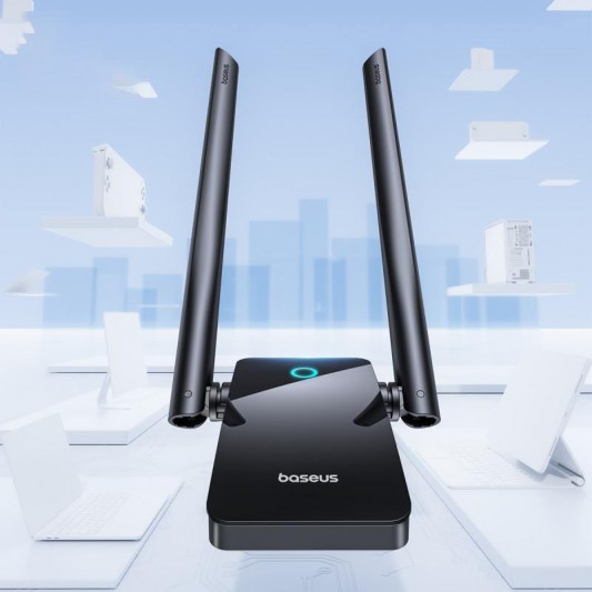 WiFi адаптер Baseus FastJoy Series 1300Mbps (External Antenna) (B01317600111-05) Cluster Black - изображение 6