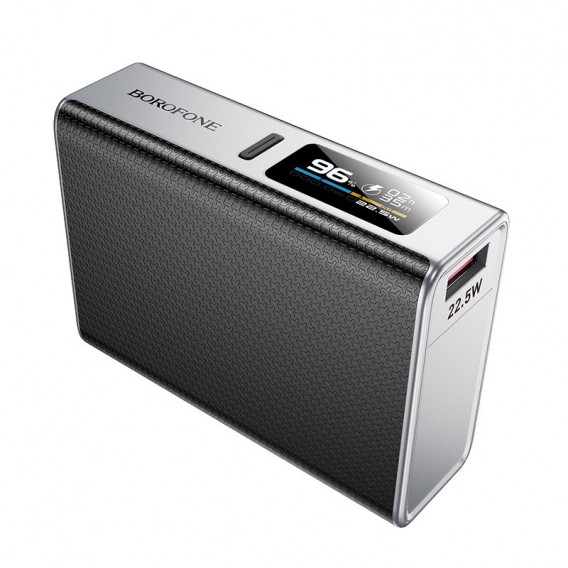 Портативний ЗП Power Bank BOROFONE BJ72 Energy 22.5W+PD20W with display 10000 mAh Metal gray - зображення 4 