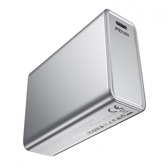 Портативний ЗП Power Bank BOROFONE BJ72 Energy 22.5W+PD20W with display 10000 mAh Metal gray - зображення 5 