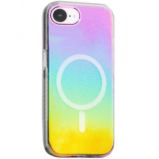 Чехол TPU Galaxy Sparkle (MagFit) для Apple iPhone 16e (6.1") Chroma+Glitter