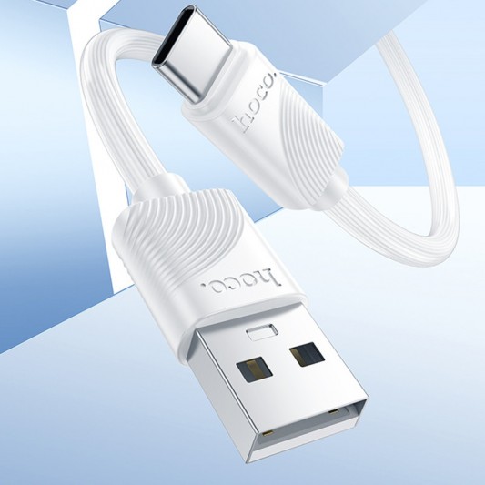 Дата кабель Hoco X114 Energy USB to Type-C 3A (1m) White - зображення 2 