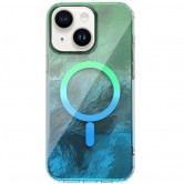 Чохол TPU Shiny Mountain (MagFit) для Apple iPhone 14 / 13 (6.1") Green / Blue Чохол TPU Shiny Mountain (MagFit) для Apple iPhone 14 / 13 (6.1") Green / Blue
