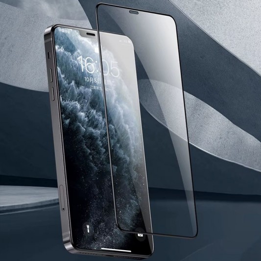 Захисне скло Remax 3D (GL-27) для Apple iPhone 12 Pro Max (6.7") Чорний - зображення 2 