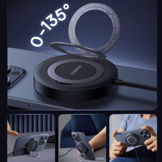 БЗП Baseus Simple Mini4 Qi2 15W (P10273300121-0) Cosmic Black