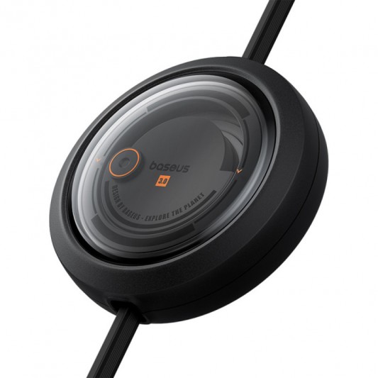 Дата кабель Baseus Free2Draw Retractable Crystal Fast Charging Type-C to 3in1 100W (1.1m) (P1036800) Cluster Black - изображение 1