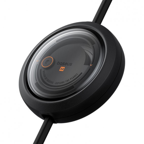 Дата кабель Baseus Free2Draw Retractable Crystal Fast Charging Type-C to 3in1 100W (1.1m) (P1036800) Cluster Black