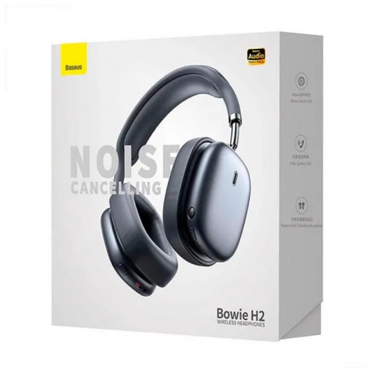 Накладные беспроводные наушники Baseus Bowie H2 (NGTW260001) Gray - изображение 5