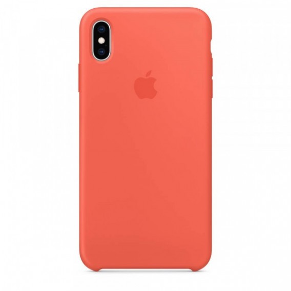 Чохол Silicone Case (AA) для Apple iPhone XS Max (6.5") Помаранчевий / Nectraine