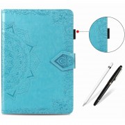 Кожаный чехол Art Case с визитницей для Samsung Galaxy Tab S7+ Голубой