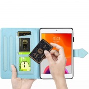 Кожаный чехол Art Case с визитницей для Samsung Galaxy Tab S7+ Голубой