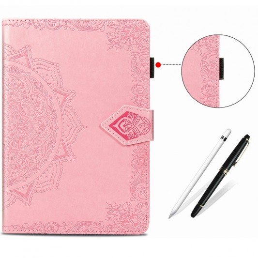 Кожаный чехол Art Case с визитницей для Samsung Galaxy Tab S7+ Розовый - изображение 5