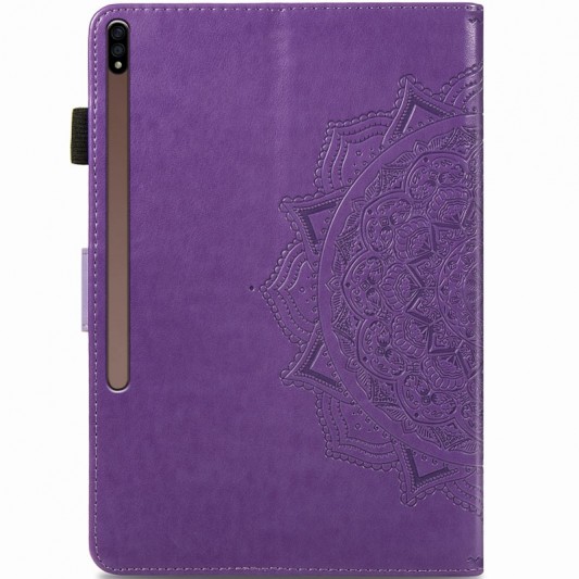 Кожаный чехол Art Case с визитницей для Samsung Galaxy Tab S7+ Сиреневый - изображение 1