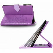 Кожаный чехол Art Case с визитницей для Samsung Galaxy Tab S7+ Сиреневый