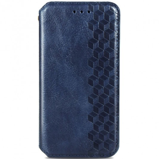 Кожаный чехол-книжка GETMAN Cubic (PU) для Samsung Galaxy A32 4G Синий